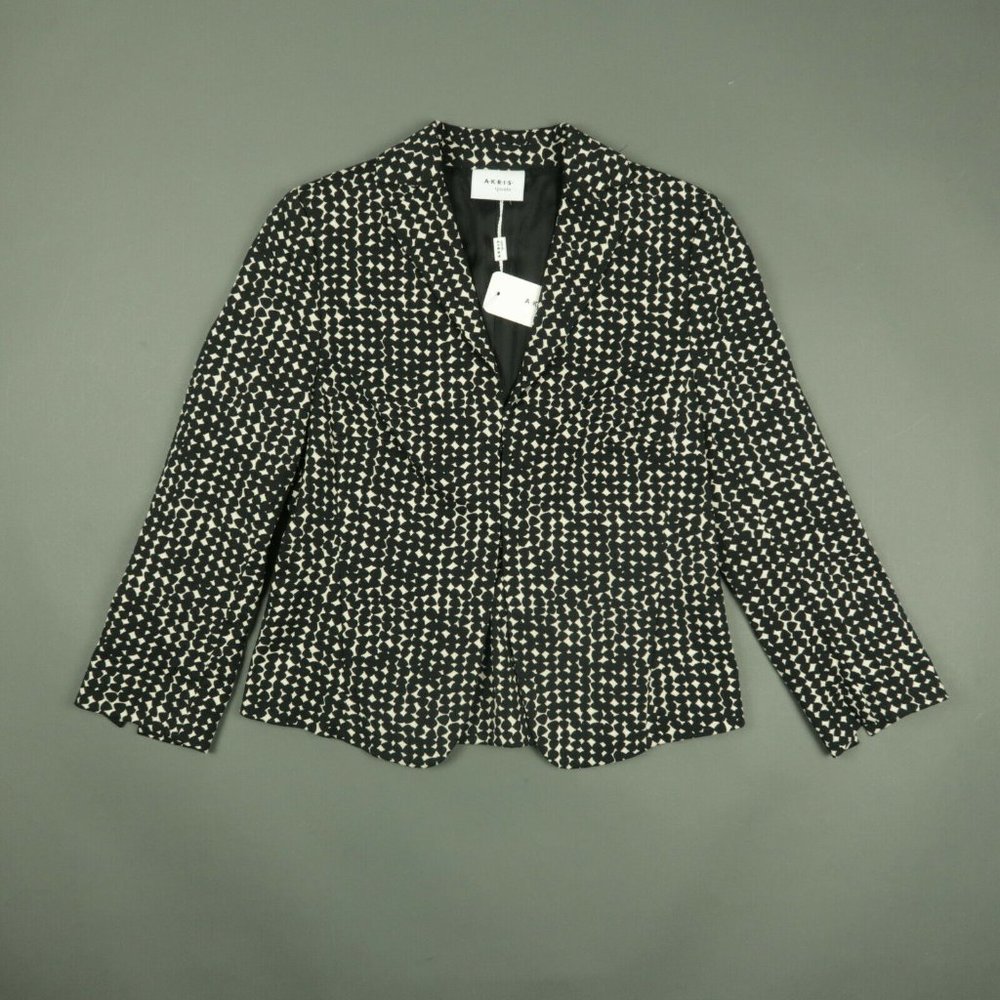Akris Punto Cream Black Cardigan Jacket - Picture 2 of 8